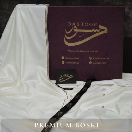 Dastoor Premium Boski Fabric with Gift box